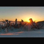 * po kolena ve sněhu *