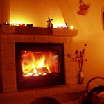 Tady jsem trávil Vánoce... u krbu