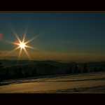 Večerní pohoda v mrazivých Krkonoších