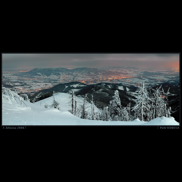 Noční beskydský obrázek