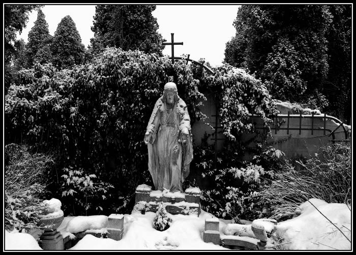 zase sněží bo....