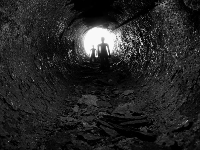 ...cesta tunelom...