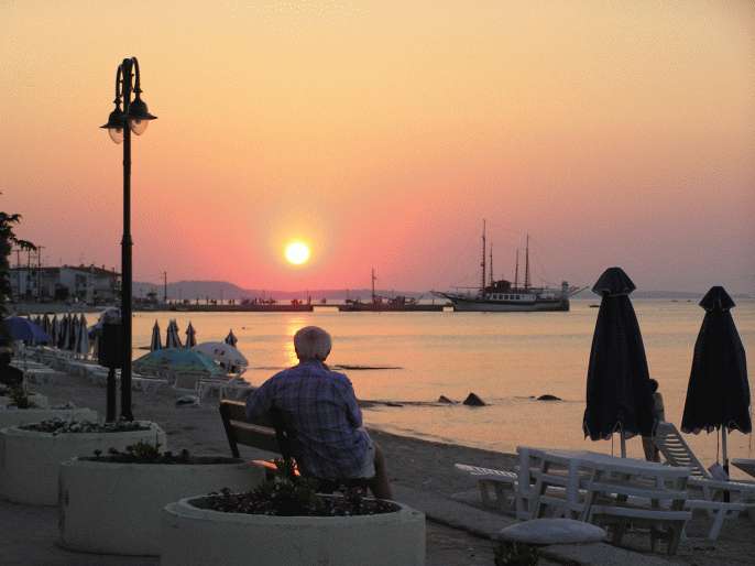 Západ slunce Chalkidiki
