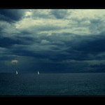 bouřková variace v modrém