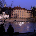 Západ sluníčka a zrcadlení