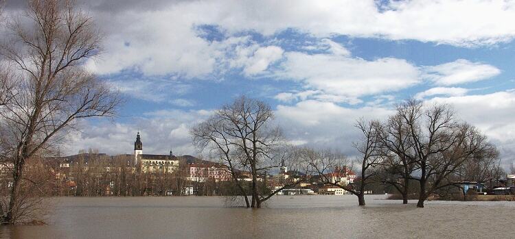 Litoměřice za velkou vodou.