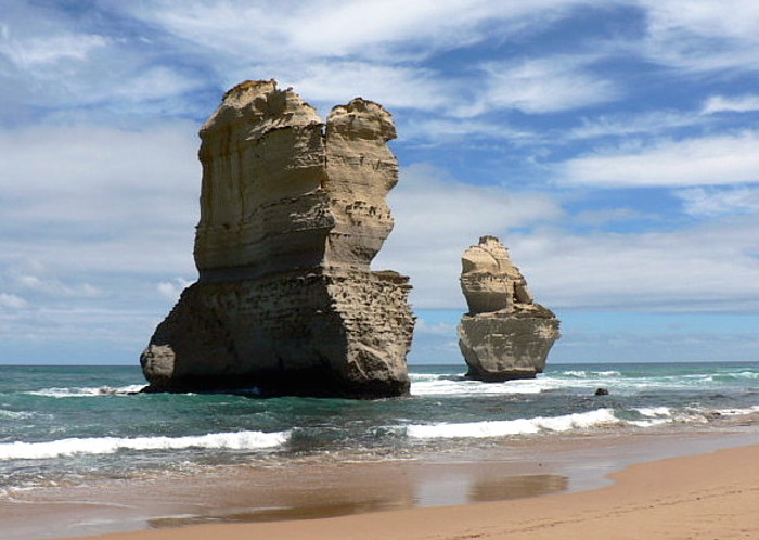 na pláži u 12 Apoštolů, Austrálie