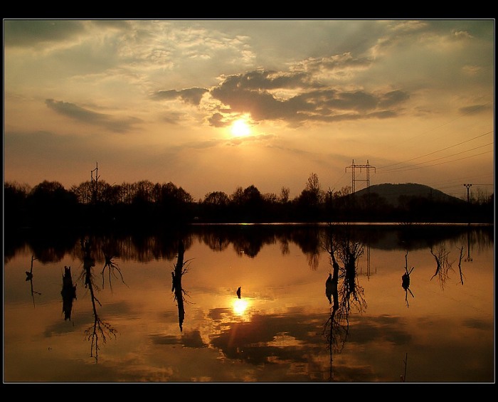 obraz ve vodě