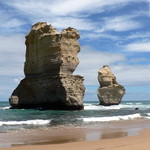 na pláži u 12 Apoštolů, Austrálie