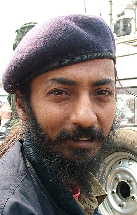 Fialový baret