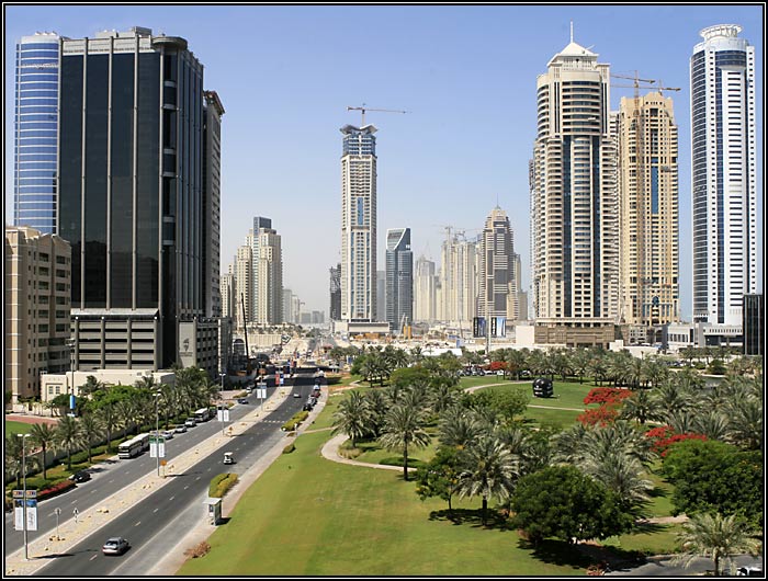 Dubai Marina cez den