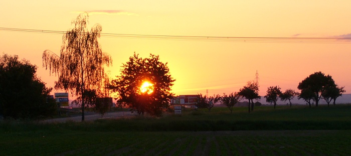 Západ nad Prahou