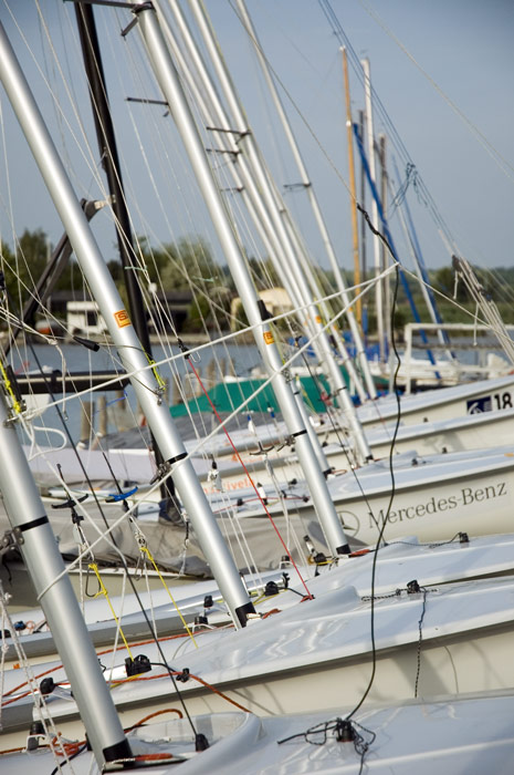 Parkovisko jácht v Neusiedler am see