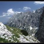 pohled ze sedla Luknja (Julské Alpy)