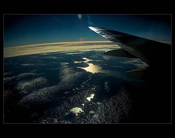 Above the planet