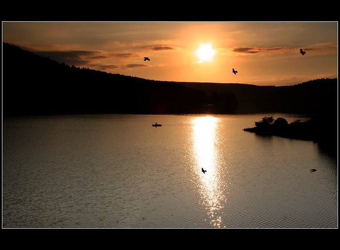 ...západ nad Kružberkem...