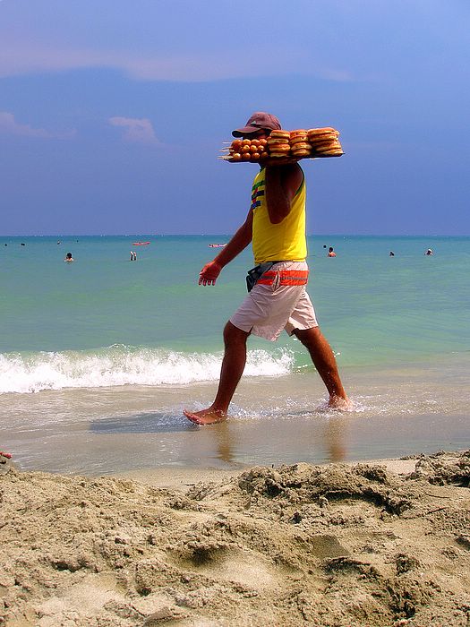 doughnuts on the beach