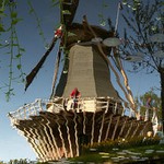 Holandsky mlyn -odraz na vodnej hladine