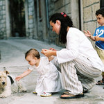 nedotykajte sa psov, volne polozenych na ulici