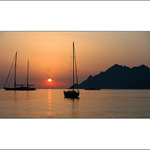 korsika - západ slunce v portu