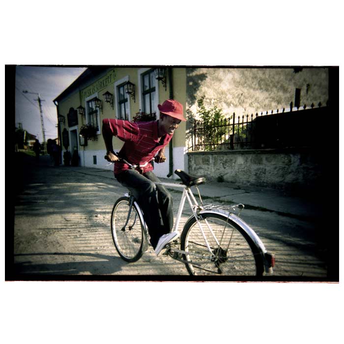 on the bike
