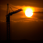 Západ slnka v meste