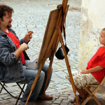 Pouliční kreslíř 1