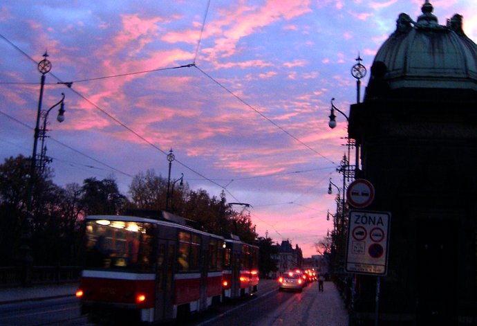 Most legií, večer (2.)