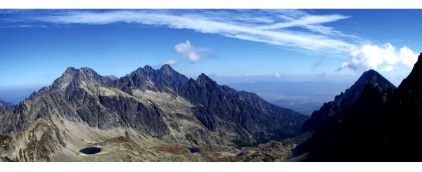 panorama Vysoke Tatry pohlad z  Vychodnej Vysokej