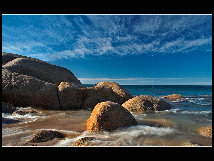 Zimní ráno u Pacifiku