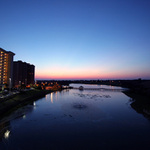 Podvečer za hotelem