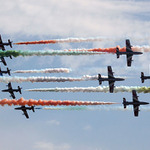 CIAF Brno 2.9.2006 Frecce Tricolori průlet