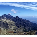 panorama Vysoke Tatry pohlad z  Vychodnej Vysokej