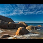 Zimní ráno u Pacifiku