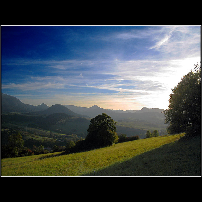 Večer nad Vyšným Kubínom