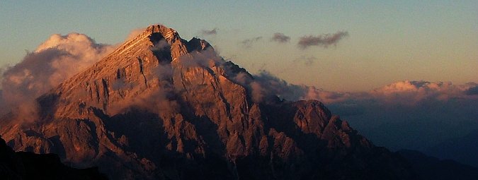 Večerní Dolomity