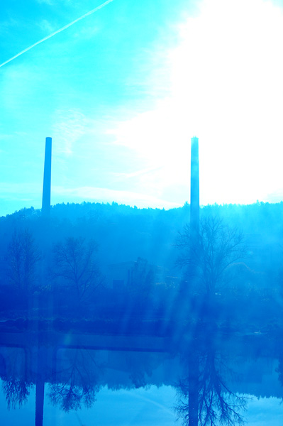 Ordinary blue landscape