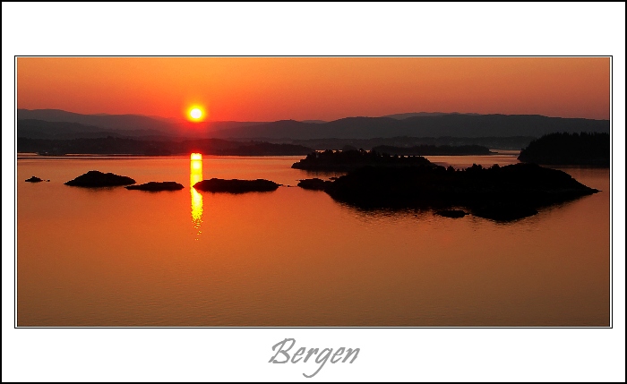 Východ slunce nad Bergenem