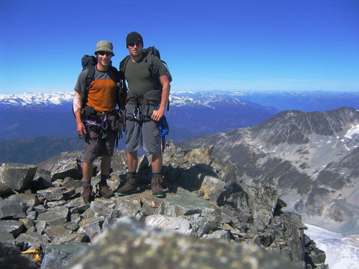 Dom a Ja na vrcholku Wedge mt.