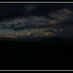 Večerní obloha nad Jeseníkama