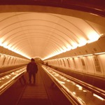 Cesta metrem - eskalátory