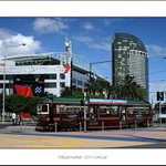 historická tramvaj v Melbourne