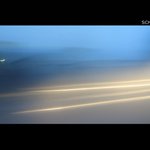 další pokus s mlhou z jedoucího auta