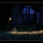 západ slunce u hřbitova