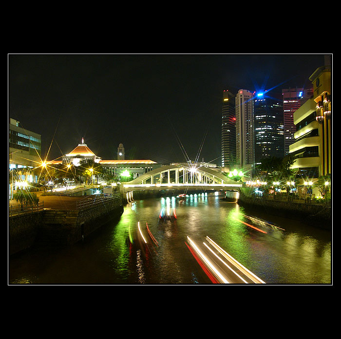 ..night Singapore traffic..