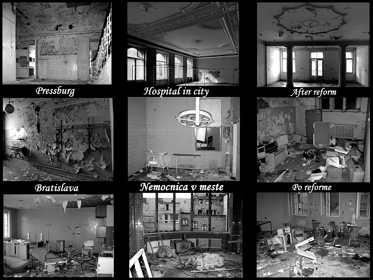 Hospital in city.