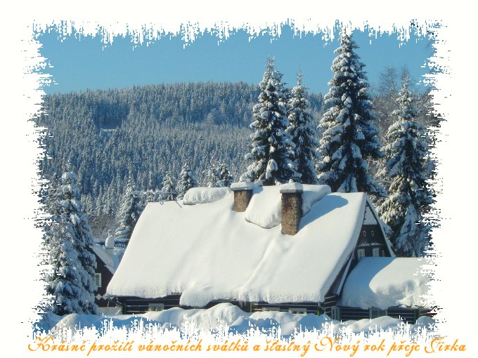 Zimní krajina leden 2006,Krkonoše
