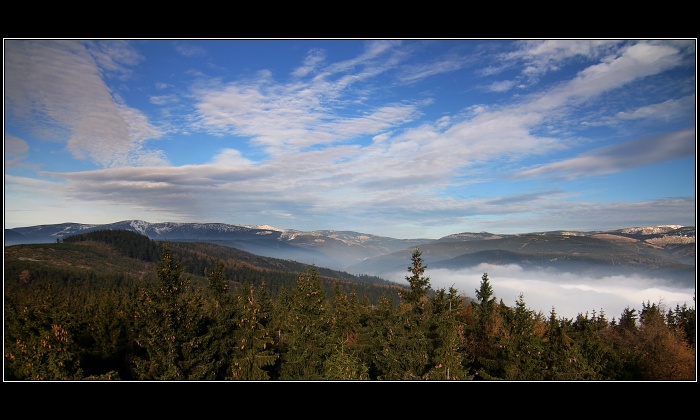 Výhledy z krkonošských rozhleden/Žalý