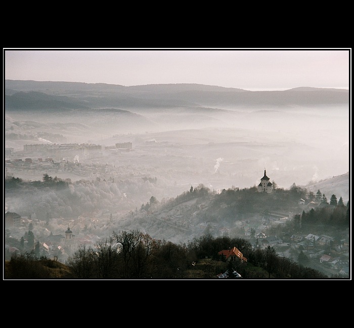 pohľad na Banskú Štiavnicu