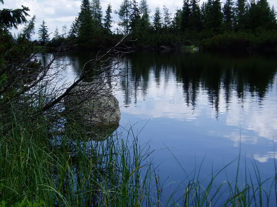Vysoké Tatry, oddych pri jazierku